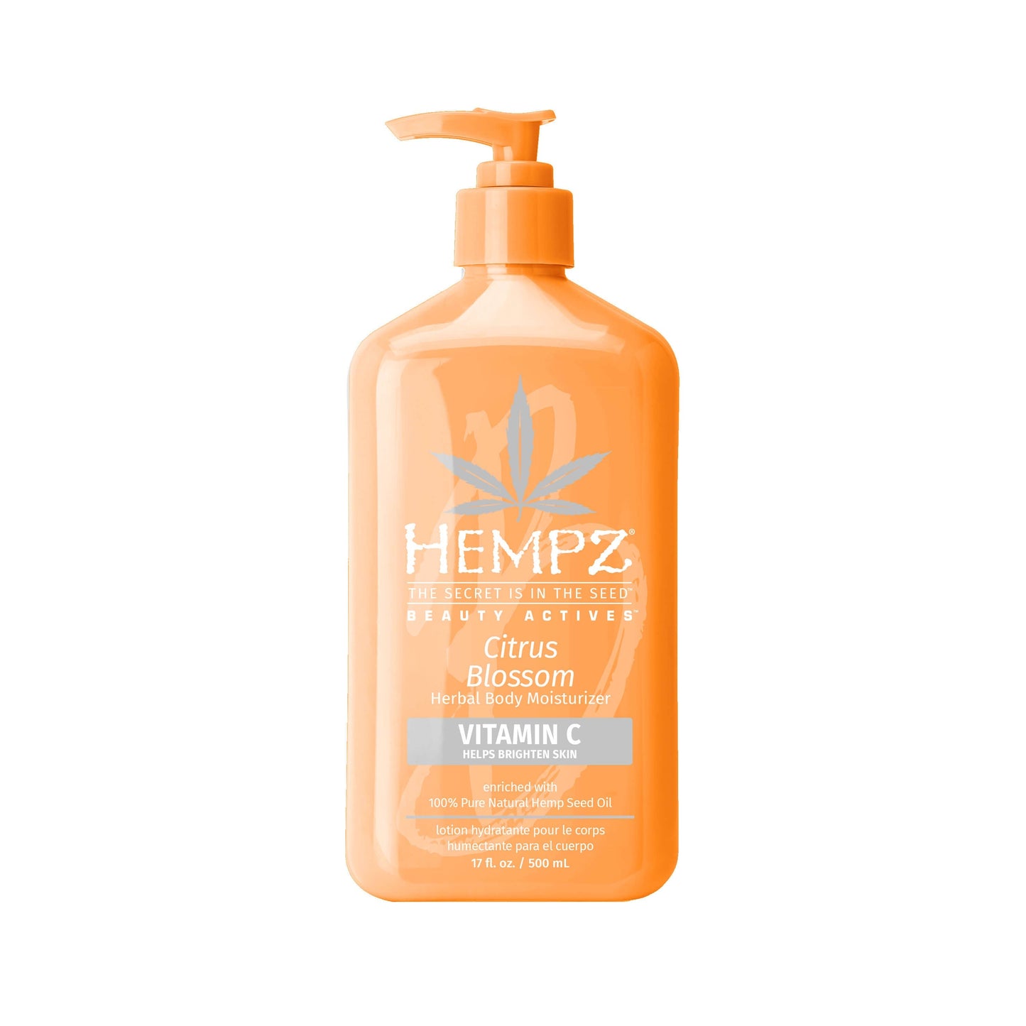 Hempz Beauty Actives Citrus Blossom Herbal Body Moisturizer with Brightening Vitamin C