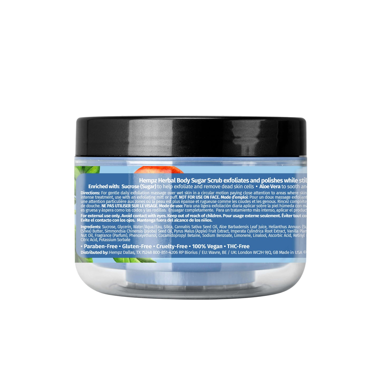 Hempz Triple Moisture Fresh Citrus Herbal Sugar Scrub